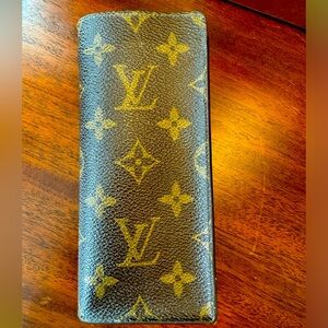 Auth LOUIS VUITTON Etui Lunettes Simple M62962 Monogram ET0923 Glasses Case